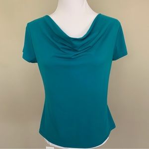 3 for $15.  Jennie & Marlis teal colored pullover short sleeve summer top.